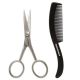 Tweezerman Scissors & Comb - Moustache